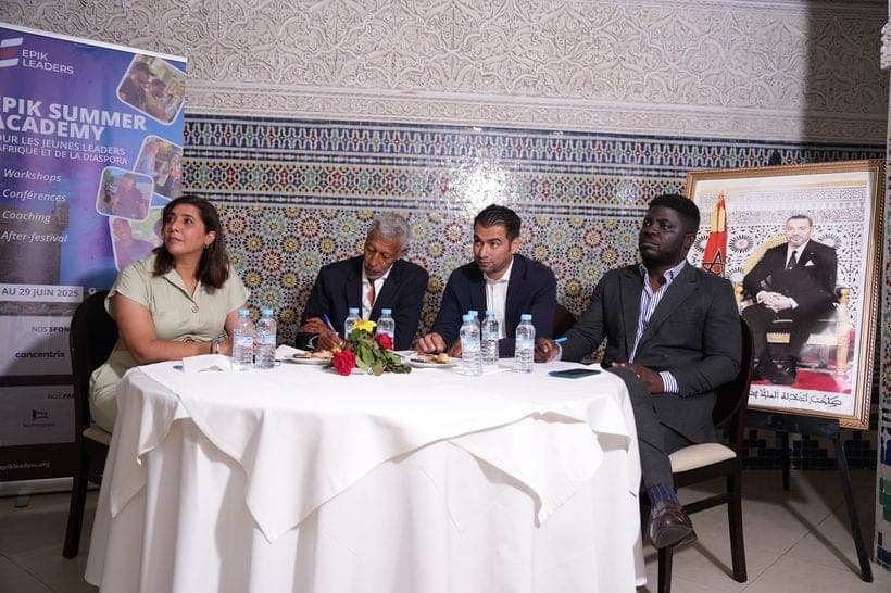 Panel d'ouverture de l'EPIK Summer Academy, réunissant les intervenants devant les jeunes leaders d'Afrique et de la diaspora.
